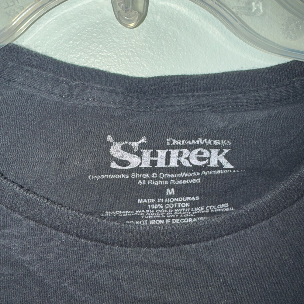 Shrek Black Graphic T-Shirt (M) - Picture 2 of 2